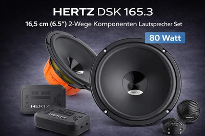 Hertz DSK 165.3 16,5 cm (6.5'') 2-Wege Komponenten Lautsprecher Set 80 Watt