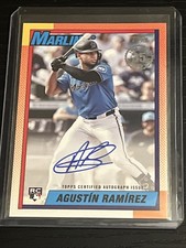 2025 Topps Update Series - 1990 Topps Baseball Autographs Agustin Ramirez...