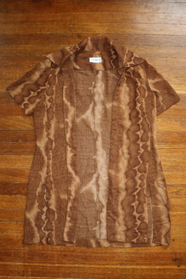 Psychedelic short sleeve over shirt