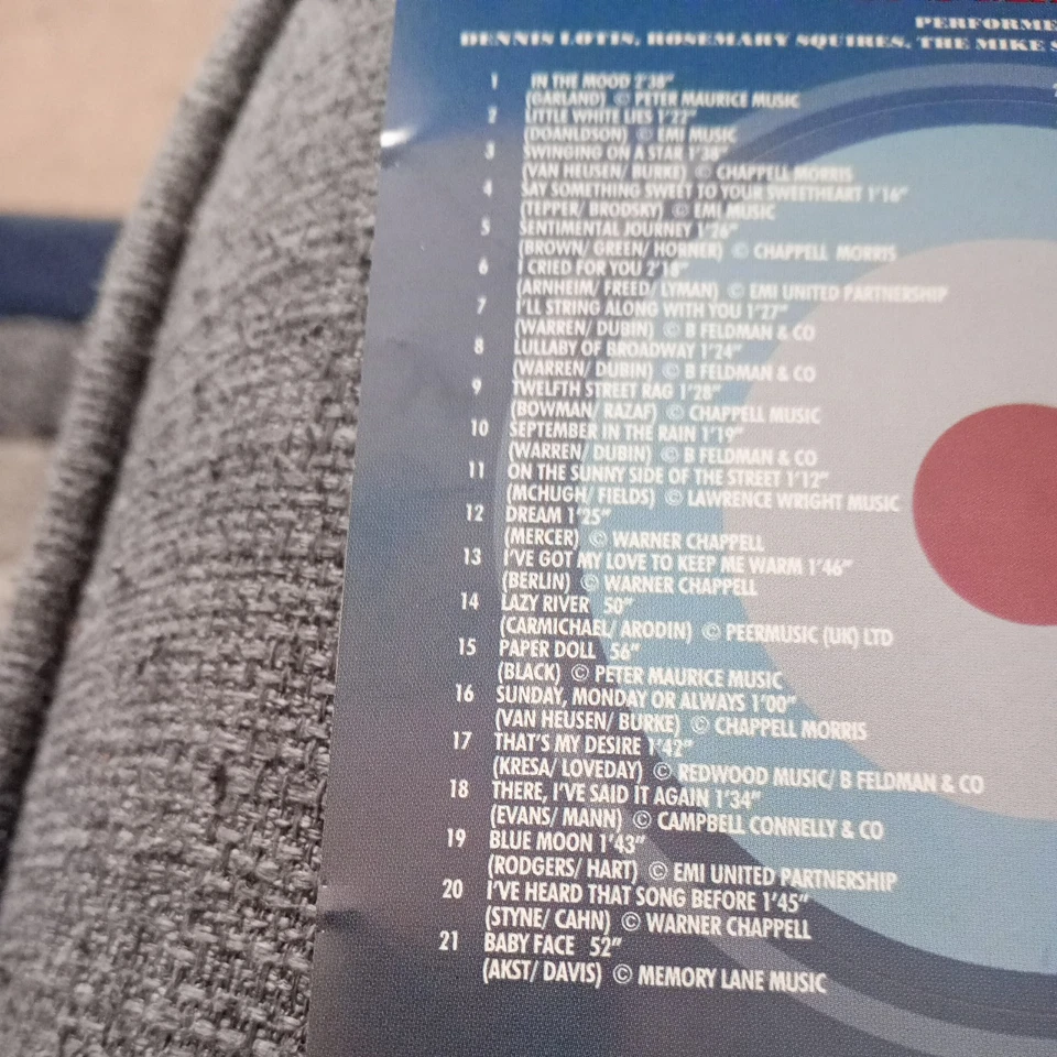 40's Mania CD Rosemary Squires Mike Sammes Al Saxon 40 non stop songs no case - Image 2 of 3