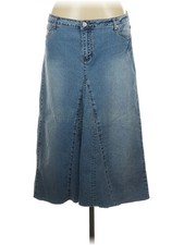 Route 66 Women Blue Denim Skirt 11