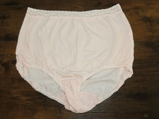 VTG Maidenform Wise Buys Briefs Granny Panties Sz 8 Cotton Lace Trim 40523 Peach