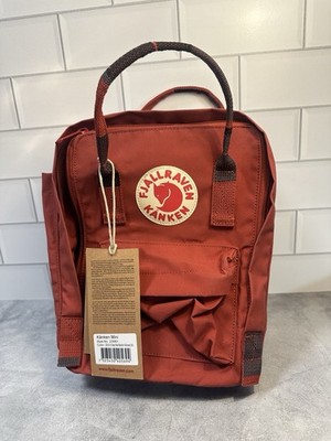 s Fjallraven Kanken Mini Ox Red Goose Eye Style 23561 Backpack Tote
