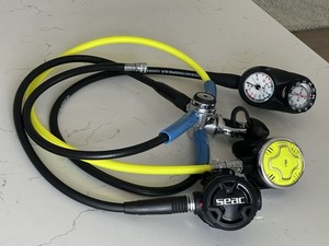 Seac DX200 / PX100 Scuba Diving Regulator, complete w/ Octopus & SPG Console