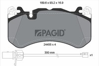 Pagid Bremsbelagsatz Scheibenbremse T2629N FüR Mercedes GLE C292 GL Klasse X166