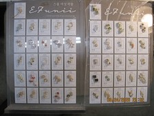 Ancien cadre présentoir échantillon nail art CHARMS salon étui mural LOT DE 2