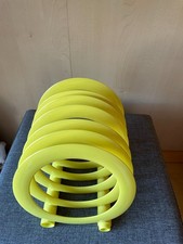 Retro Design Schallplattenständer Space 70iger Jahre Plastik Gelb