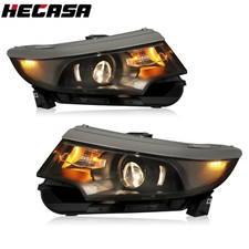 For Ford Edge 2011 2012 2013 2014 Black Projector Headlights Headlamp Set 5 Pins