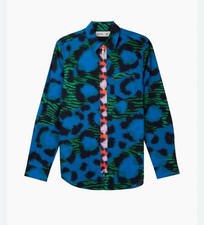 Kenzo x H M Limited Edition Shirt Mens Long Sleeve Zip Cotton Size S