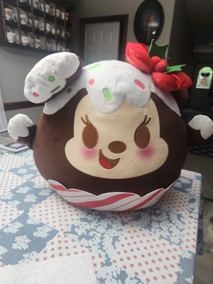 Disney Munchlings Large Minnie Mouse Toffee Pudding w/ Icing Holiday Plush 13''