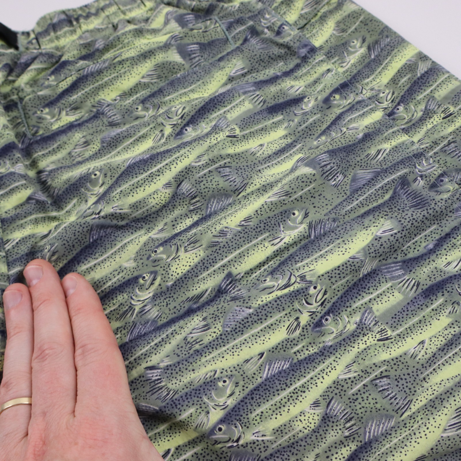 Vintage Patagonia Belted River Shorts Mens Medium 30/32 Trout Fish Trunks Swim image 8