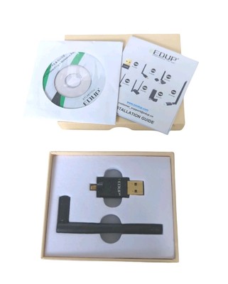USB WiFi Adapter 600 Mbps EDUP WIRELESS EP-1607 Wifi Adapter Works Tested