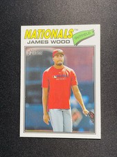 2026 Topps Heritage Image Variation James Wood #295 Nationals SP PT14