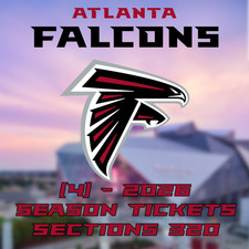 Atlanta Falcons 2026 Season Tickets Sec 230 – Selling 1, 2 or All 4 seats