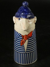 Krug Bierkrug Gerzit Matrose Blaumann Mütze Sammelkrug Kopf Humpen H22