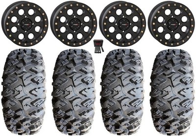 System 3 SB-7 15'' Wheels Black (4+3) 31'' MotoClaw Tires Can-Am Defender