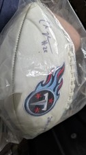 CHRIS JOHNSON Signed TENNESSEE TITANS  limited edition football ball - free ship