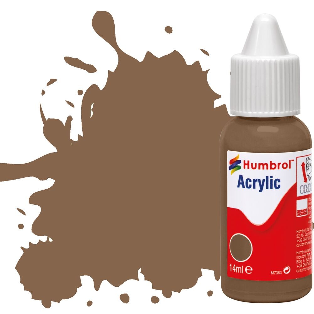 Humbrol Acrylic Paint No 29 Dark Earth Matt 14ml Fast Dry Model Making DB0029 - Image 5