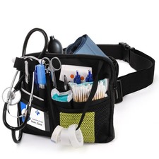 Nurse Fanny Pack with Medical Gear Pockets, Tape and Stethoscopes Holder, Mul...