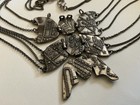 Vintage Lucky Brand Butterfly Enameled Joint Metal Necklace  — photo 5