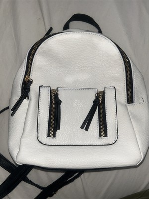 New Look Woman's Mini Backpack Faux Leather White UK