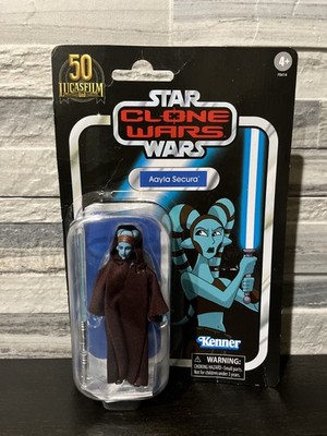 Star Wars TVC Aayla Secura VC217 Clone Wars 3.75'' Action Figure Hasbro Sealed