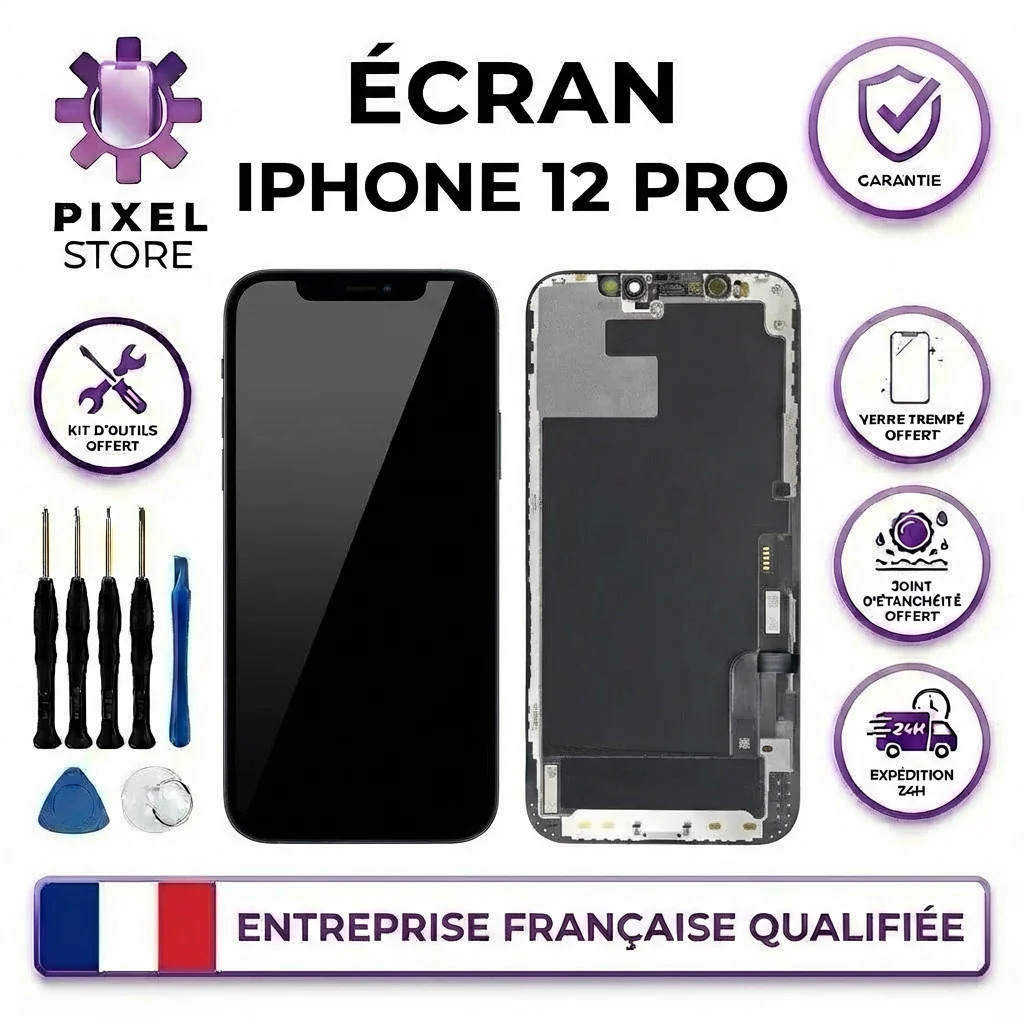 Châssis et écran LCD pour iPhone 12 Pro aux couleurs ajustées