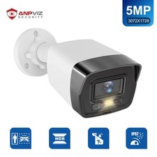 Anpviz 5MP PoE Security Camera Outdoor ONVIF Color Night Vision Two-Way Audio