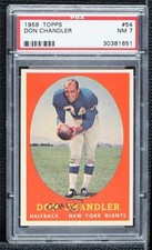 1958 Topps Don Chandler #54 PSA 7 h8b