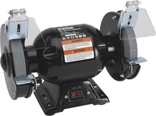 Ironton Benchtop Grinder with 6in. Wheel, 2.1 Amps, 1/2 HP, 3560 RPM Max. Speed