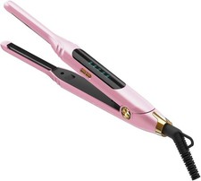 Mini Flat Irons for Short Hair,Pixie Cut  Bangs,Pencil Hair Straightener for Ed