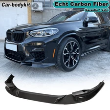 Carbon Fiber Front Lip Front Bumper Spoiler For BMW X3 M F97 X4 M F98 2018-2024