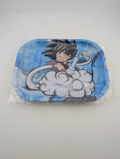 Smoke Arsenal Premium Metal Rolling Tray Dragonball Z Goku Anime Ashtray New