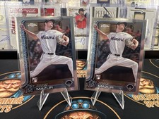 2025 Topps Chrome - Adam Mazur #157 (RC) 2 Card Lot Marlins