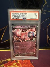2025 Pokemon Scarlett & Violet - Team Rocket’s Mewtwo ex 216 Promo - PSA 7