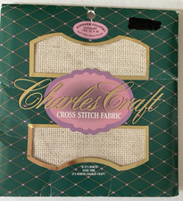Charles Craft Cross Stitch Fabric Fiddlers Cloth 12x18 Oatmeal FR144 New