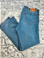 Vintage men  s Levi  s 505 Mid Blue Wash Denim Cotton Jeans W40L32