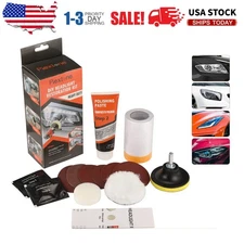 VISBELLA DIY Headlight Restoration kit Car Lamp Lens Cleaning Tools Heavy Duty R