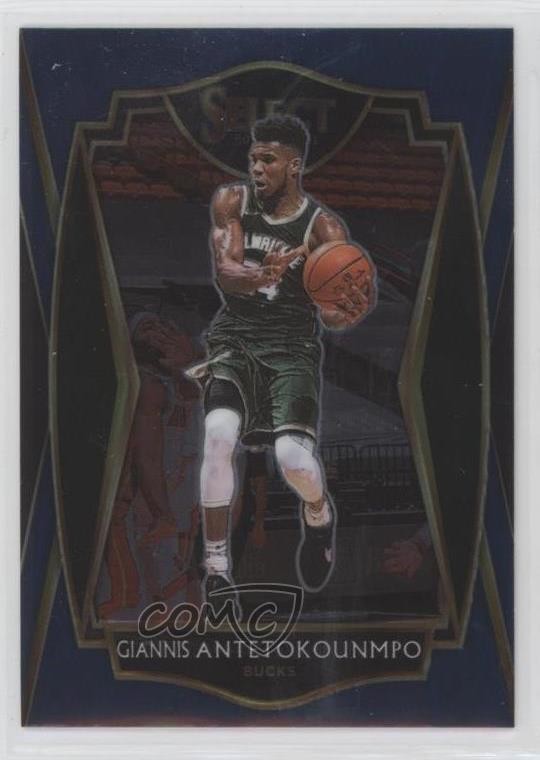 2020-21 Panini Select Premier Level Retail Blue Giannis Antetokounmpo #117 00jz