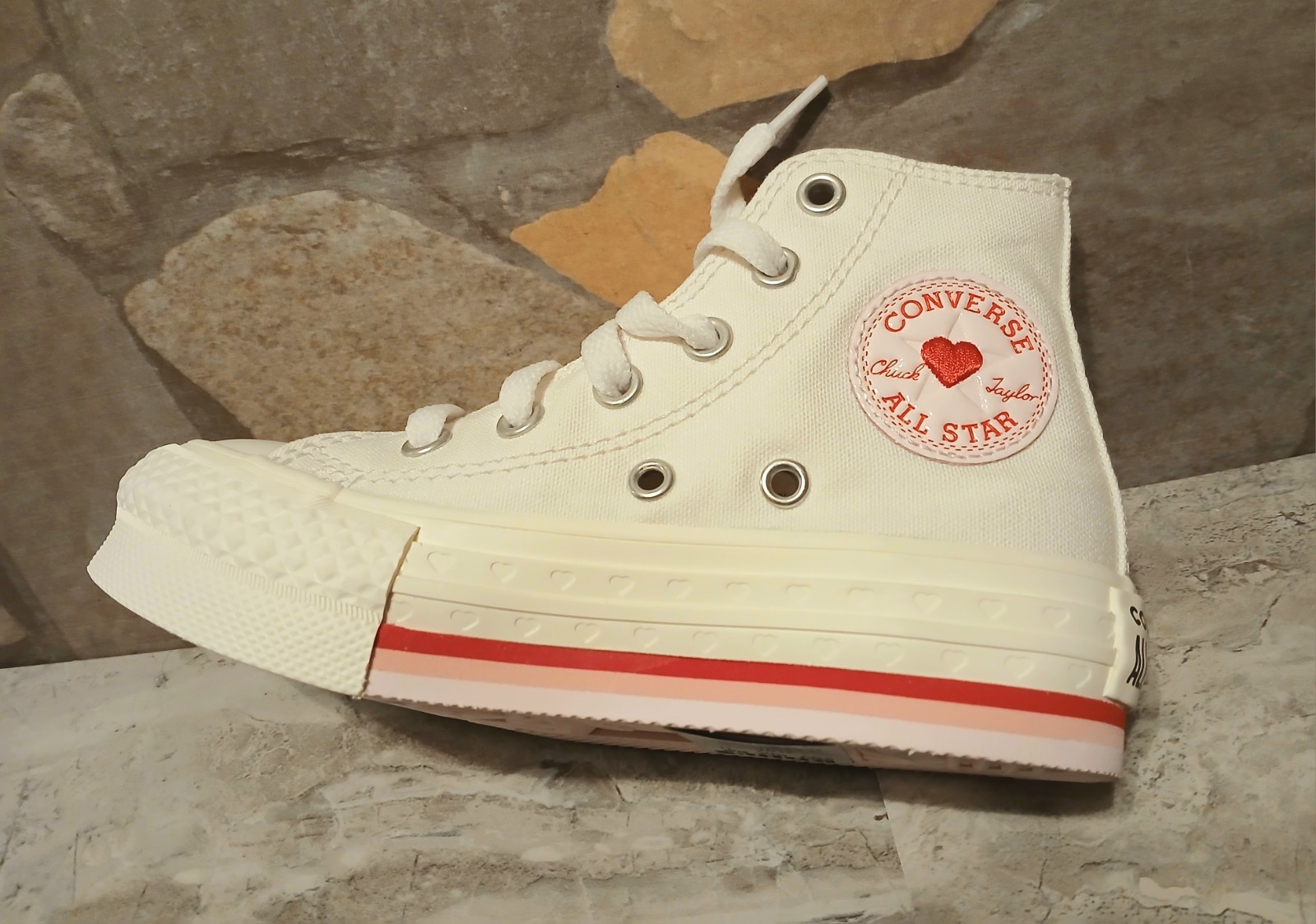 Converse Girl's Chuck Taylor All Star Eva Lift Hi Shoes A10717C SIZE 12 Youth thumbnail 7