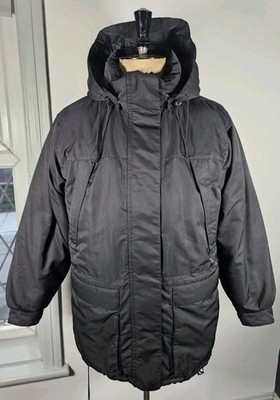 Eddie Bauer Gänsedaunen Parka Damen Medium schwarz Mantel Kapuze Thermo Jacke