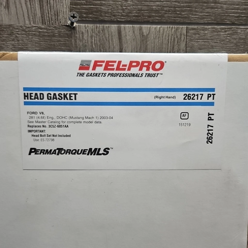 Junta de culata Fel-Pro 26217 PT para 03-04 Ford Lincoln Aviator Mustang Foto 3 de 3
