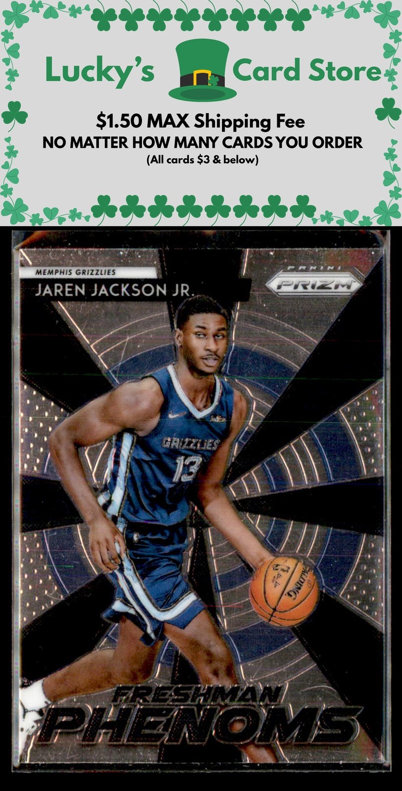 2018-19 Panini Prizm #22 Jaren Jackson Jr. Freshman Phenoms Rookie