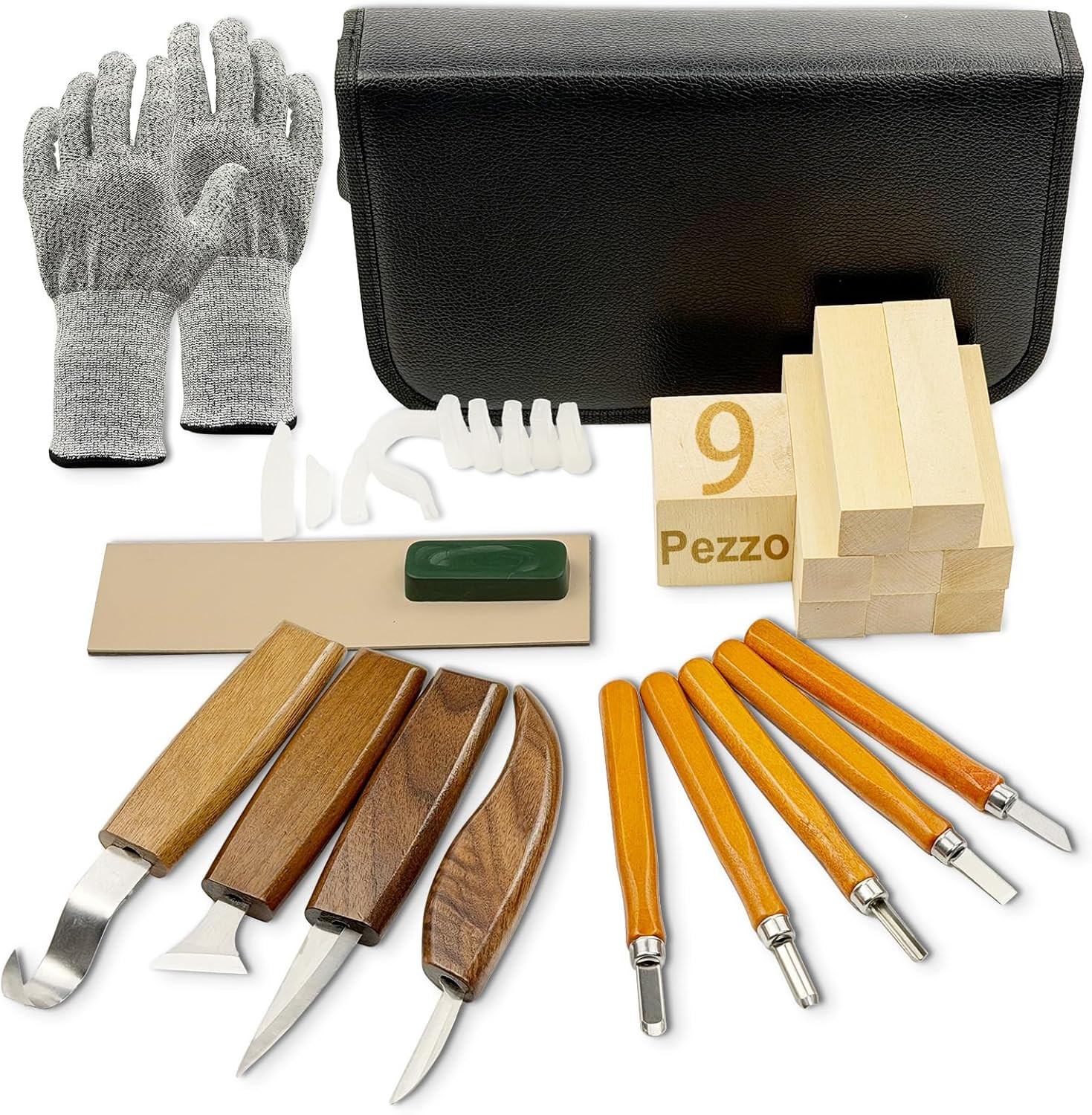 Set Di Utensili Da Intaglio Da 23 Pezzi, per Amanti Del Fai Da Te, Principianti,