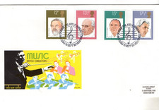 1989 BRITISH CONDUCTORS - BUREAU H/S PHILART FDC FROM COLLECTION A5