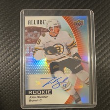 2023-24 Allure John Beecher Red Rainbow Auto RC #135 Boston Bruins
