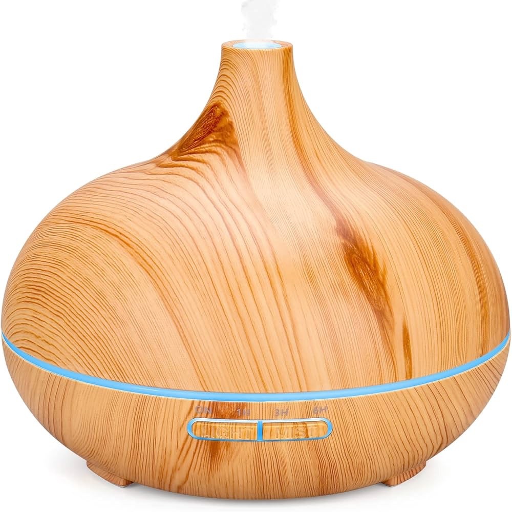 Diffuseur huiles essentielles ultrasonique LED et humidificateur d'air