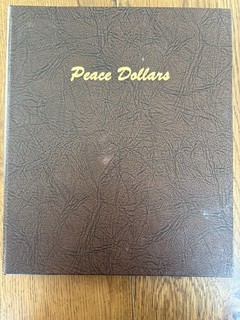 Empty Peace Dollar Dansco Album