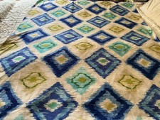 Ikat Boho Multicolor Tablecloth 51" X 69"