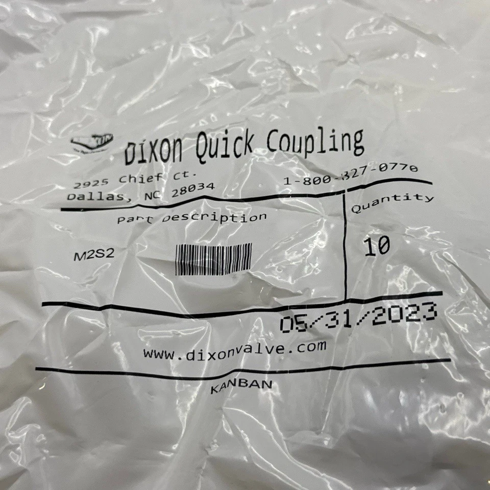 Dixon Quick Coupling M2S2 Hose Barb Plug 1/4" (10PK) - Image 4 of 4